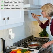 GasKnight Natural Gas Detector & Propane Detector. Natural Gas Leak Detection and Monitor for Home, Kitchen, Camper, Trailer or RV. Plug-In Gas Leak Sensor for LPG, LNG, Methane & Butane Gases