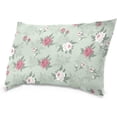 thumbnail image 2 of Vintage Flower Velvet Oblong Lumbar Plush Throw Pillow Cover/Shams Cushion Case - 20x36in - Decorative Invisible Zipper Design for Couch Sofa Pillowcase Only, 2 of 5