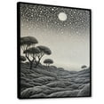 thumbnail image 2 of Designart "Starry Dreams In Shades Of Gray" Coastal Coral Under Water Floater Framed Wall Art Prints, 2 of 5