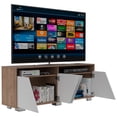 thumbnail image 1 of Mueble Mesa Fraktal P/ TV 70pulg Miel Blanco Excelsior, 1 of 5