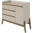 thumbnail image 1 of Manhattan Comfort Essence Commode 4 Tiroirs en Blanc Cassé, 1 of 13
