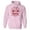 Pink, variant on North Pole Brewing Co Hoodie Sweatshirt Unisex Large White