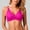 EliteGoogv#Hot Pink, variant on Women's Bikini Top Triangle Swim Top Bathing Suits Soft Solid Color Beachwear Vacation Holiday Water Sports Surfing Swimwear,Hot Pink,M