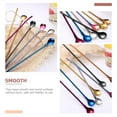 thumbnail image 4 of 8Pcs Household Stirring Spoons Cocktail Scoops Lovely Ice Cream Spoons Straw Spoons, 4 of 8