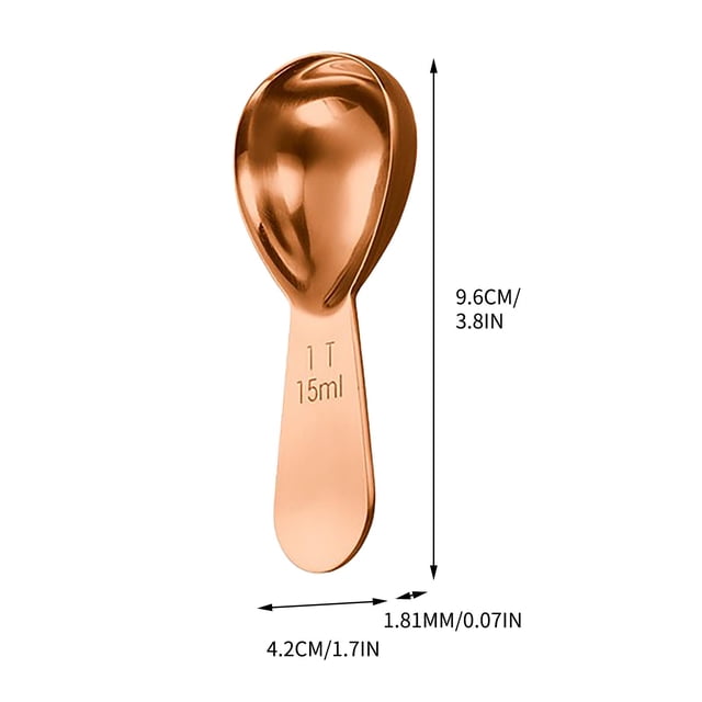 Stainless Steel Measuring Cups and Spoons Set, Food Grade, 15Ml Graduated Spoon for Coffee, Dry & Liquid Ingredients