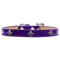 thumbnail image 5 of Dog, Puppy  Pet Widget Ice Cream Collar, "Silver Fleur De Lis", 5 of 11