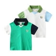 thumbnail image 4 of Hifoo Kids Toddler Boys Girls Short Sleeve Casual Cartoon Prints Lapel Polo Shirts Gentleman Tops Holiday Shirts T Shirt Back To School Fashionable Blouses, 4 of 4