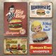 thumbnail image 2 of Kit Pintura Hierro Rectangular Placa Metal Vintage Hamburguesa 20x30cm 4 Uds., 2 of 9