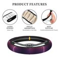 thumbnail image 6 of Naloa Thunderstorm Violet Purple Elastic Steering Wheel Cover, Auto Steering Wheel Cover – 15 Inch , Comfortable Grip, Fit Suvs,Vans Cars,Trucks, 6 of 8
