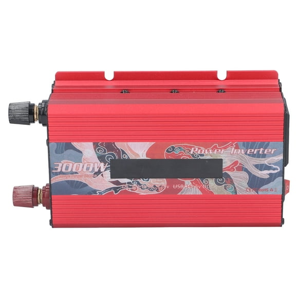 Onduleur à Sinus Pur 3000W Onduleurs de Puissance Onduleur à Sinus Pur DC12V vers AC110V Convertisseur de Batterie de Puissance Multifonction pour Appareil Électrique