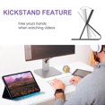 thumbnail image 4 of GSFY Case for iPad Pro 11 Inch 5th Generation (M4) 2024, Smart Premium PU Leather Flip Stand Cover with Card Cash Pocket Auto Sleep Wake for 2024 iPad Pro 11 5th Gen, Almond Flower, 4 of 8
