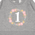 thumbnail image 3 of Inktastic 1st Birthday Rose Flower Wreath Girls Baby Sweatshirt, 3 of 4