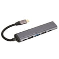 thumbnail image 1 of Station d'Accueil USB‐C 7 en 1 avec Fil Tressé 100 W, Prise en Charge 4K, Concentrateur USB‐C Multifonction pour Portable, Ordinateur de Bureau, Tablette, 1 of 8