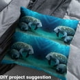 thumbnail image 2 of Homewish Kawaii 3D Seal Fabric by the Yard 2 Yards for Kids, Cute Ocean Animal Sewing Fabric, Cartoon Sealife Theme Fabric for Sewing, Lightweight Room Decor, 2 of 6