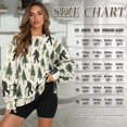 thumbnail image 3 of SCRAWLGOD Bigfoot Tree Print Beige Women Crewneck Sweatshirts with Pockets Long Sleeve Drop Shoulder Pullovers Comfortable Trendy Loose Fit Clothes for Daily Wear, XXL, 3 of 7