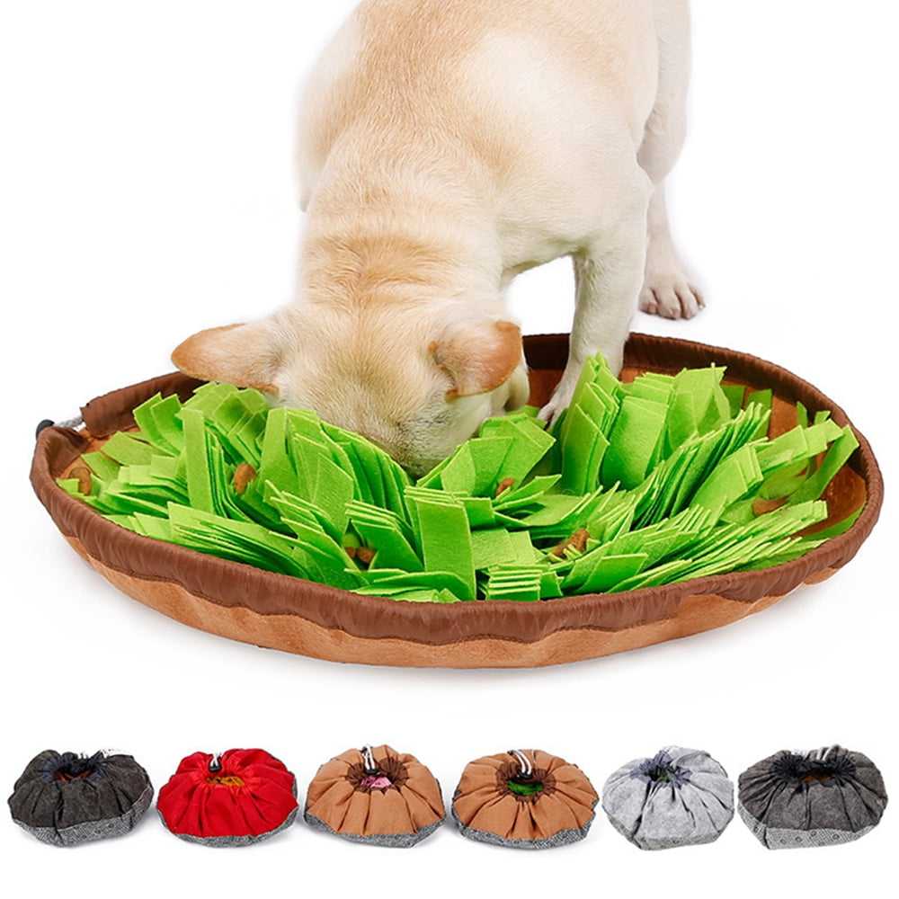 Pet Felt Cloth Leak Food Anti Choking Bowl Mat Dogs Cats Snuffle Bowl Mat  Costing Energy Slowing Feeding Intelligence Mat Norbi Color: Pink - Yahoo  Shopping