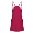 thumbnail image 3 of Uheoun Womens Tennis Dress Workout Mini Dress with Shorts Sleeveless Spaghetti Straps Golf Athletic Dresses, 3 of 7