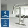 Classic Series SingleHandle Standard Kitchen Faucet in Brushed Nickel