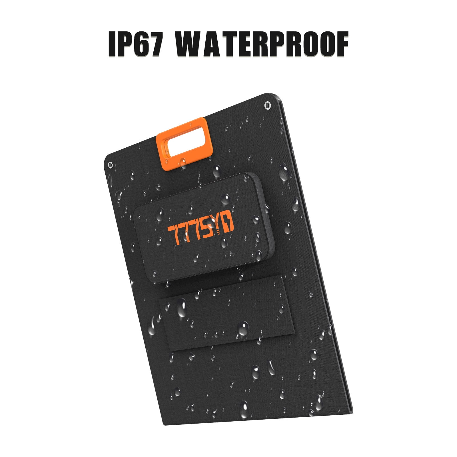 777SYD 100W Foldable Solar Panel with Kickstand, Waterproof Portable Solar Charger with Cables for Power Station & Outdoor Use
