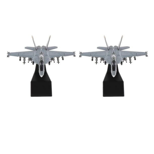 2 Piezas 1/100 Modelo de Avión de Huelga con Decoración de Coleccionables con Soporte de Exhibición
