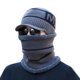 thumbnail image 1 of Guardurnaity 2 piezas de gorro térmico para hombre, pañuelo térmico para el cuello, calentador eléctrico de terciopelo para acampar al aire Sombreros Gris, 1 of 6