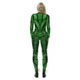 thumbnail image 2 of Women Party Costume Skull Print Long Sleeve Jumpsuit Outfit Overall Stretch Jumpsuit Rompers Playsuit, 2 of 4
