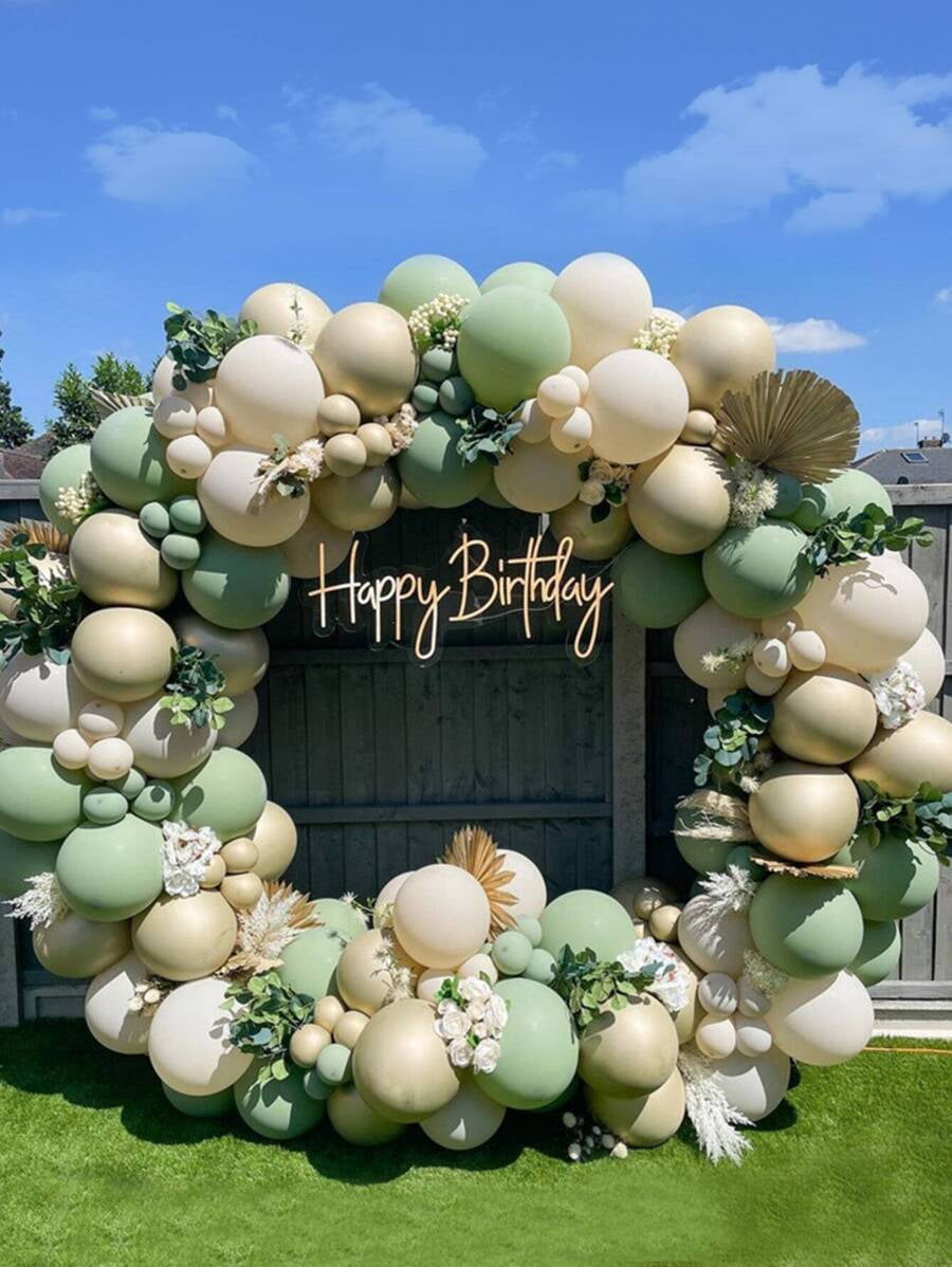 200cm Round Balloon Column With 40pcs Stands, Wedding Birthday Party Balloon Decoration Arch Frame Kit