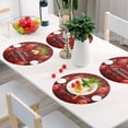 thumbnail image 6 of GZHJMY Christmas Round Placemats Set of 1, Non-Slip Washable Table Mats for Kitchen Dining Party Home Decor,15.4 Inch, 6 of 7