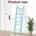 thumbnail image 3 of Blanket Ladders for The Living Room, 5-Tier Blanket Holder, Wall-Leaning Blanket Rack, Ladder Shelves, Wooden Quilt Ladder, Farmhouse Decor, White, 3 of 9