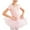 A Pink, variant on Fesfesfes Toddler Girls Children's Dance Outfit Suits Thin Short Sleeves Training Dancewear Suits Ballet One-piece Show Suits with Skirt On Sale