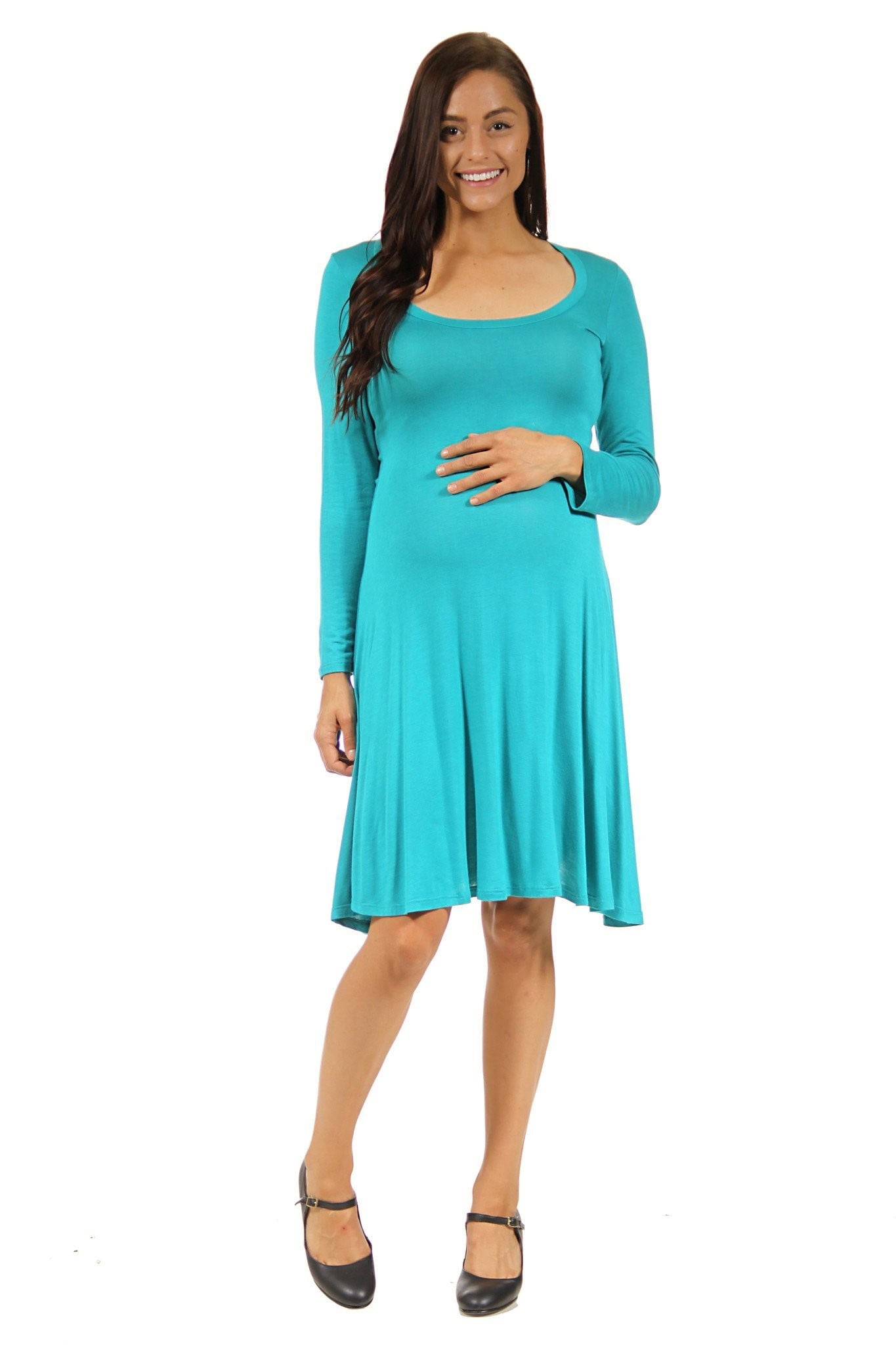 Women's Long-sleeve Maternity Dress