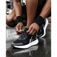 thumbnail image 6 of NY Threads Men's Running Shoes Comfortable and Lightweight Casual Sneakers, Black/White, 9.5 Medium US, 6 of 6