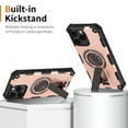 thumbnail image 3 of Strong Magnetic for iPhone 13 Pro Case with Hidden Stand, Compatible with Mag-Safe, Military Grade Drop Protection, Built-in Kickstand for iPhone 13 Pro Heavy Duty Shockproof Cover, Rosegold, 3 of 7