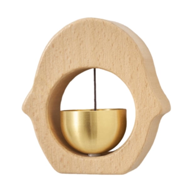 Timbre de madera creativo para abrir puertas de granero, ideal para la entrada del frigorífico. pingüino