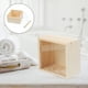 thumbnail image 2 of WORGEOUS Caja de almacenamiento de madera sin terminar, joyero decorativo, cofre del tesoro, caja de embalaje de regalo con tapa transparente, 2 of 8