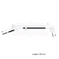 thumbnail image 2 of Cable Chicote Freno Delantero Compatible Con Nissan Np300 2.4L 1998 1999 2000 2001 2002 2003 2004 2005 2006 2007 2008 2009 2010 2011 2012 CAHSA Cable Chicote Acelerador, 2 of 6