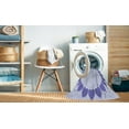 thumbnail image 2 of Ahgly Company Tapis d'Intérieur Lavable en Machine Carré Transitionnel Bleu Lavande, 7 Pieds Carré, 2 of 7