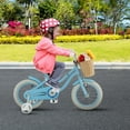 thumbnail image 4 of Gymax Vélo pour Enfants Rétro 14 Pieds' avec Guidon et Selle Réglables en Hauteur Bleu, 4 of 10