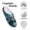 thumbnail image 5 of Picia Cute Koi Fish Serenity for Women's Lamb-hug Comfy Fleece House Slippers Memory Foam, Slip-on House Shoes Indoor Outdoor-39/40, 5 of 7