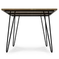 thumbnail image 2 of Hunter 66" Light Brown Mango Wood Dining Table - Seats 6, Black Metal Legs, Modern Industrial Kitchen Table, Handcrafted, Durable, Easy Assembly., 2 of 16
