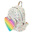 thumbnail image 4 of Loungefly Lisa Frank Rainbow Heart Double Strap Shoulder Bag with Waist Bag, 4 of 6