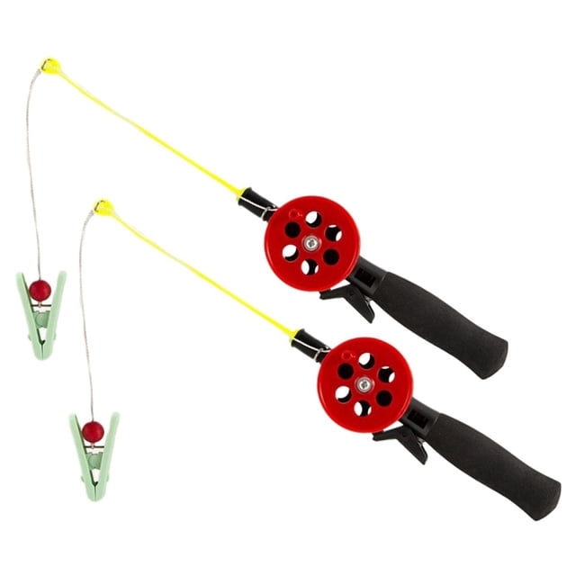 2Pcs Plastic Lobster Rod Kids Crab Rod,for Ice Crab Catching Shrimp Kids Fishing