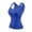 Blue#built in bra tank tops, variant on Women's Summer Tops Built in Bra Tank Tops Seamless Wide Strap Tank Top Tummy Control Sleeveless Athletic Shirts Red,L