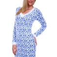 thumbnail image 3 of White Mark Universal 896-Blue-L Angora Sweater Dresss - Blue - Large, 3 of 5