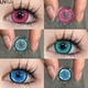 thumbnail image 2 of UYAAI lentes de contacto de Color Cosplay para ojos, lentes rojas de Anime, cosméticos, lentes de Color negro, lentes blancas de gran diámetro para Halloween, 2 of 4