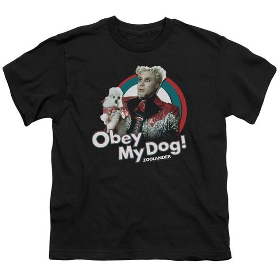 Zoolander - Obey My Dog - Youth Short Sleeve Shirt - X-Large