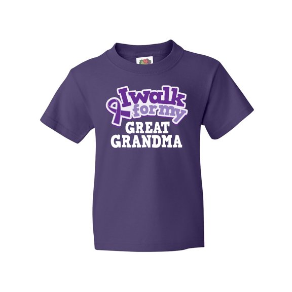 Inktastic Alzheimers Great Grandma Lupus awareness Youth T-Shirt