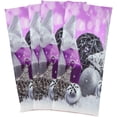 thumbnail image 2 of GZHJMY Soft Absorbent Reusable Kitchen Towels, Set of 6|28x18 in, Purple Gift and Silver Ball Dining Kitchen Living Room Tea Towels Dish Towels Decorative Towels, 2 of 7