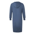 thumbnail image 4 of IROINNID Women's Spring Tunic Dress Solid Ladies Long Sleeve Casual Long Dresses, 4 of 4