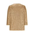 thumbnail image 5 of Shirts for Women Sequin Top Long Sleeve Gold Sparkle Shirt Glittery Top Elegant Tops Holiday Party Tops for Women, 5 of 6